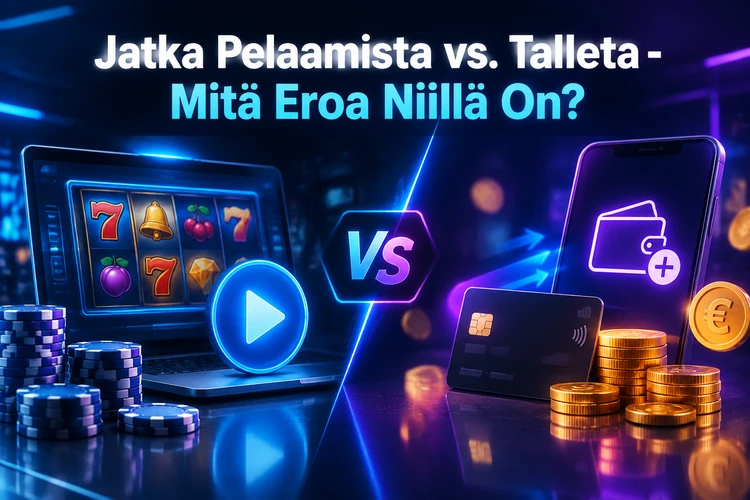 Jatka Pelaamista vs. Talleta - Mitä Eroa Niillä On?