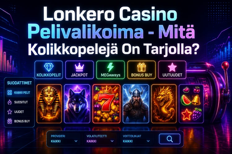 Lonkero Casino Pelivalikoima - Mitä Kolikkopelejä On Tarjolla?